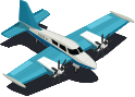 Blue Plane Icon