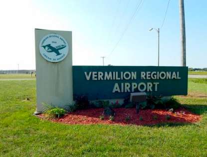 Vermilion Regional Airport Road Sign
